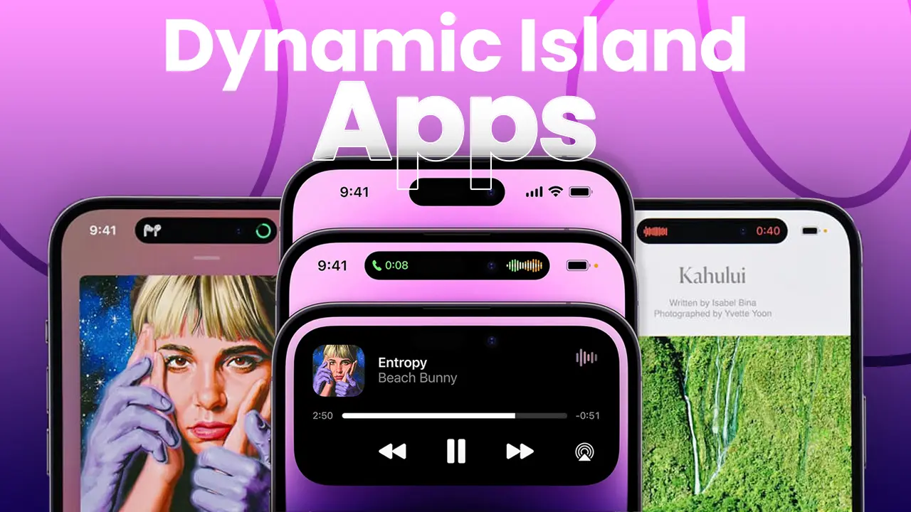 Dynamic Island Supported Apps for iPhone 15 Series and 14 Pro